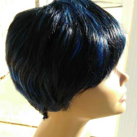  Brazilian Blue/Black Wig main image 4