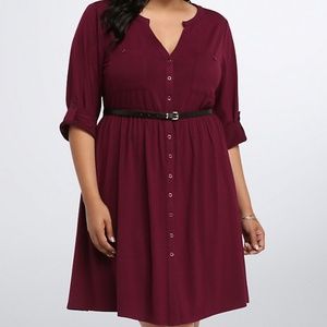 NWOT Button Front Shirt Dress