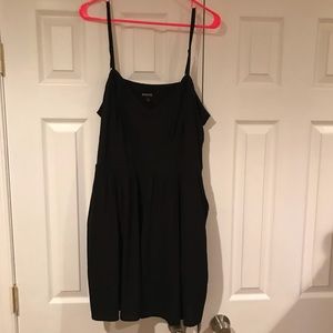 XL, spaghetti strap black dress from express