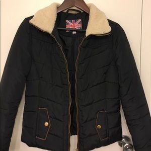 Women black winter jacket