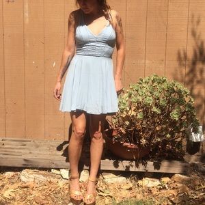 Silence and Noise baby blue dress
Size 4