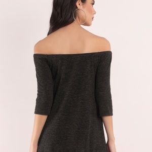 Charcoal sweater dress