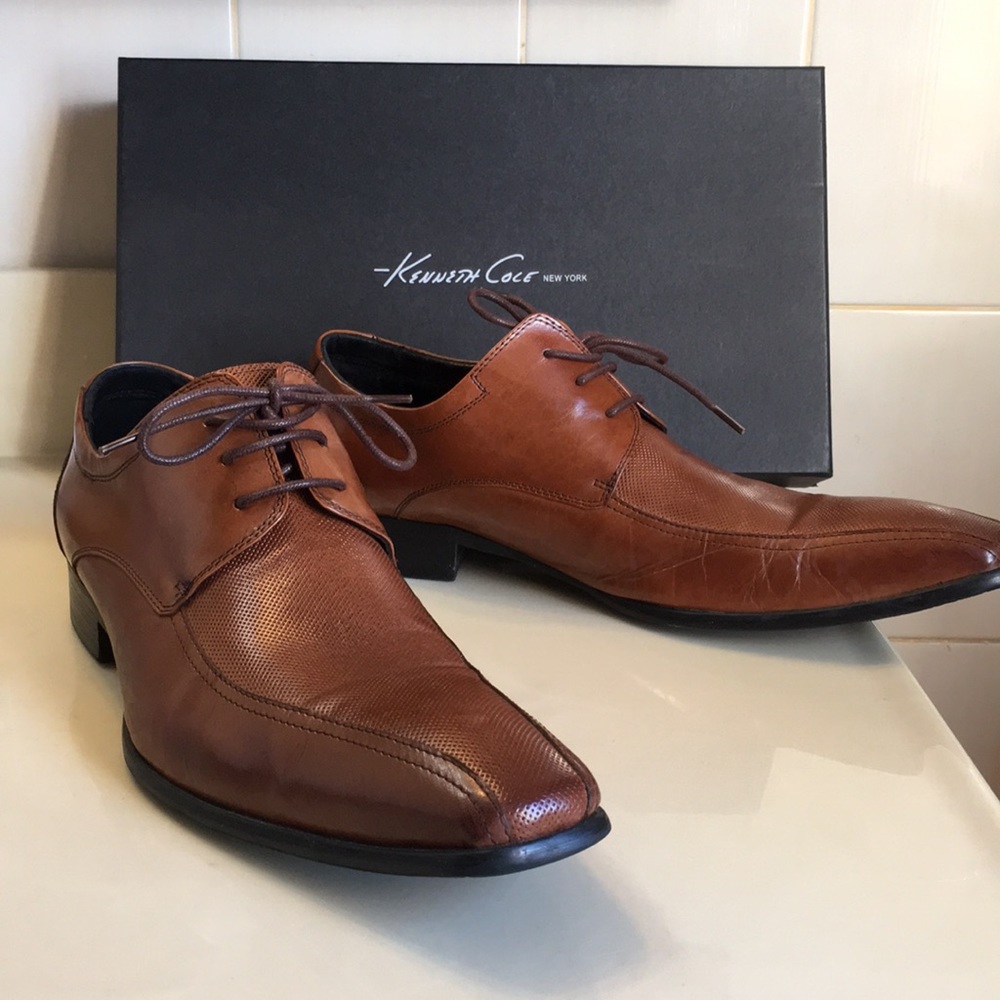 Kenneth Cole New York Cognac Shoes