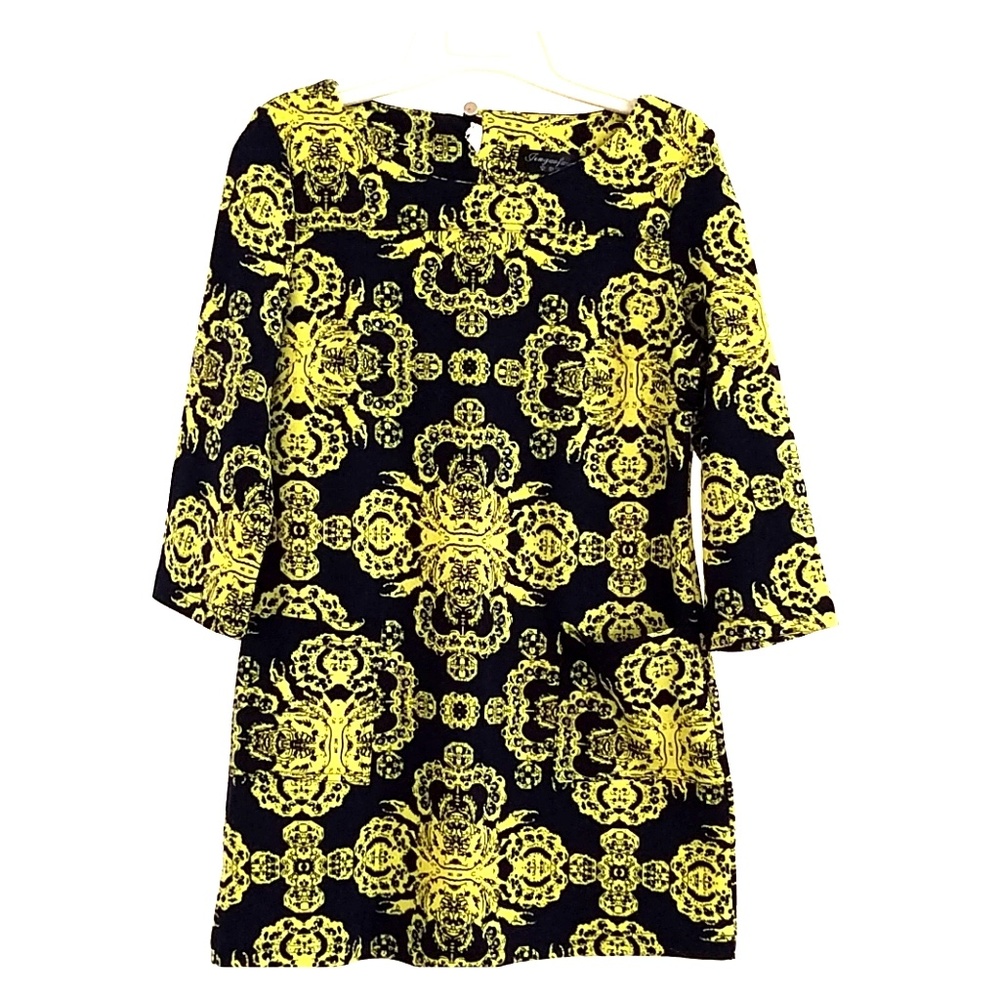 make offer : Navy yellow dress S
