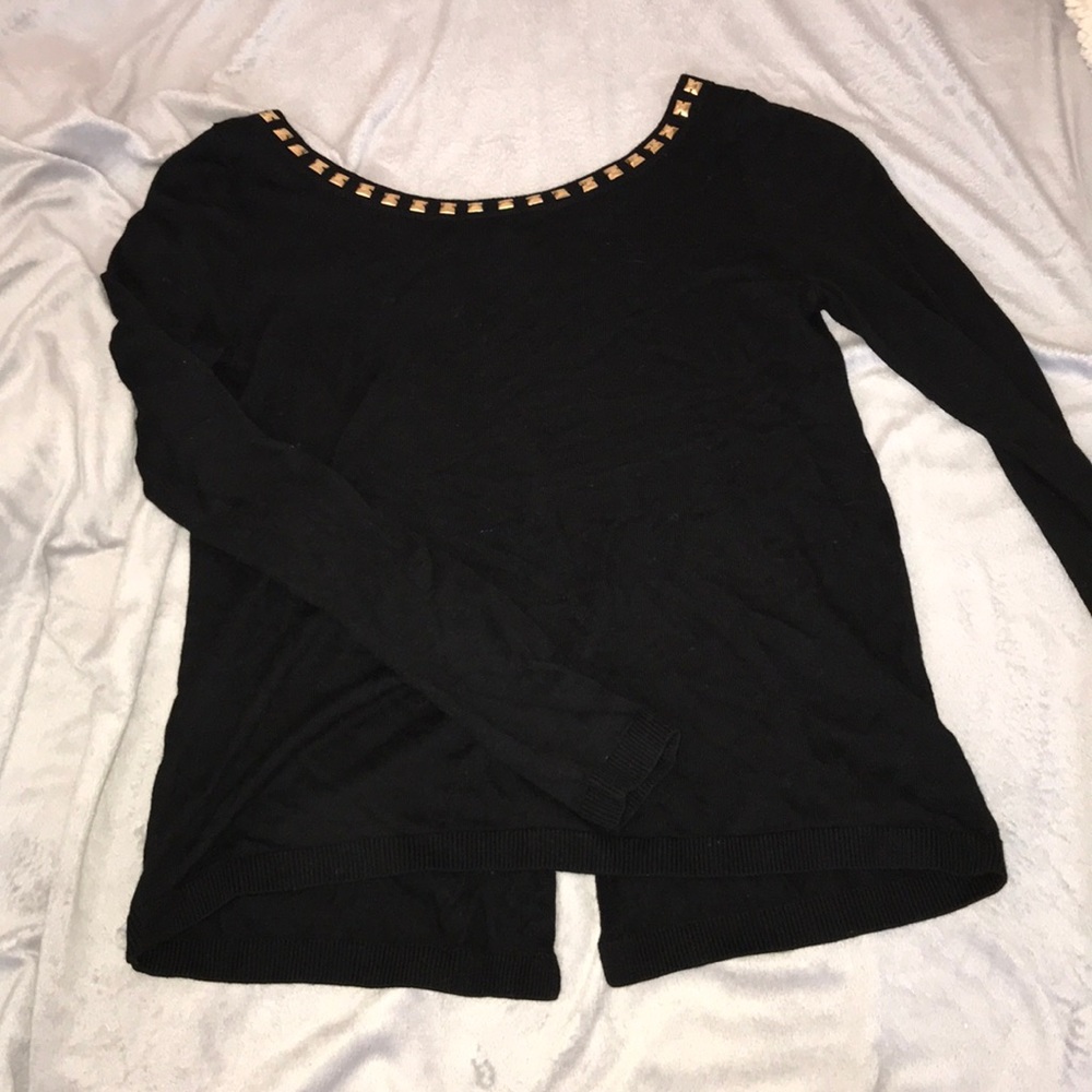 Open back sweater