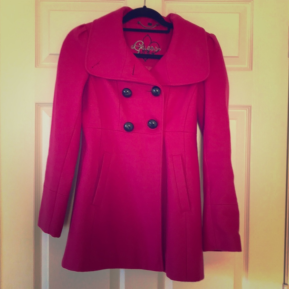 Wool pink coat
