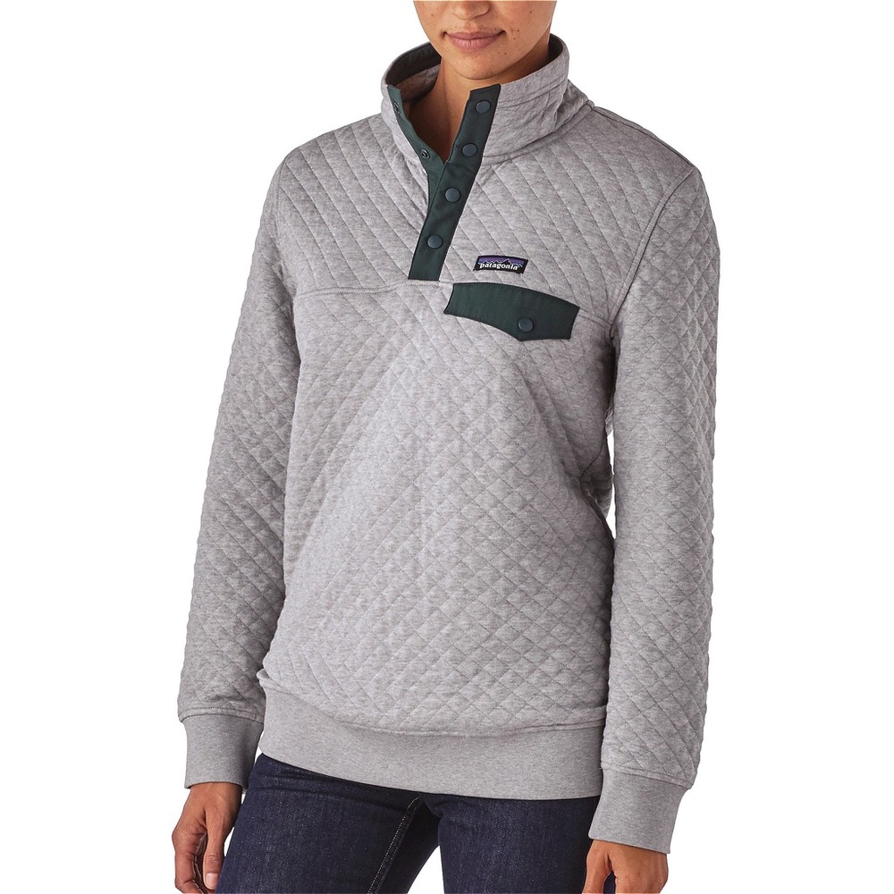 Patagonia Quilted Snap-T pullover, gray, small