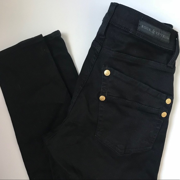 rock and republic black jeans
