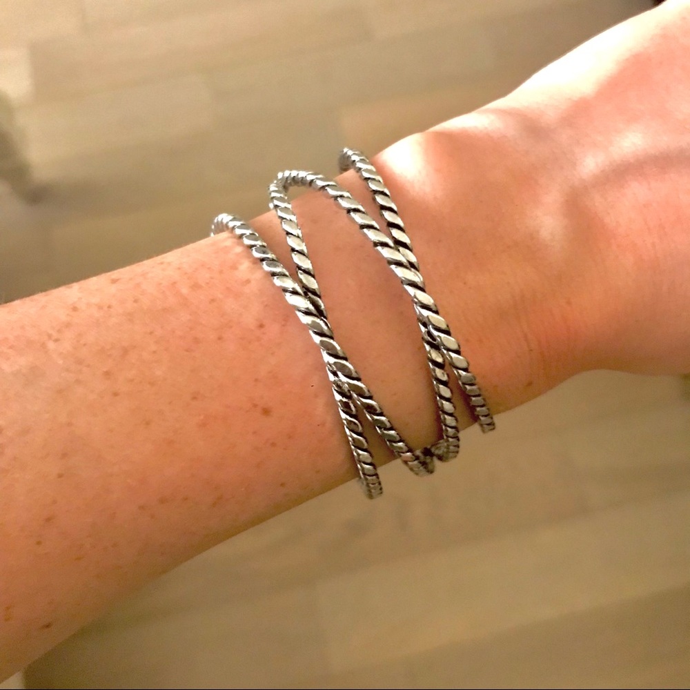 Banana Republic Silver Bangle Bracelet