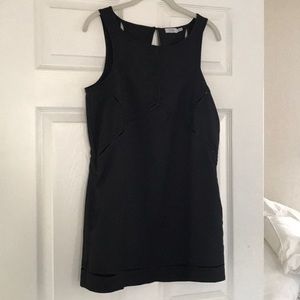 Black shift dress