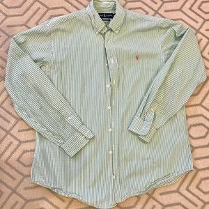Polo green seersucker shirt