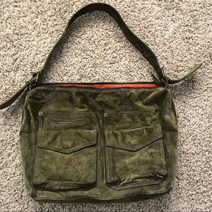 Chico’s Olive Green Suede Purse