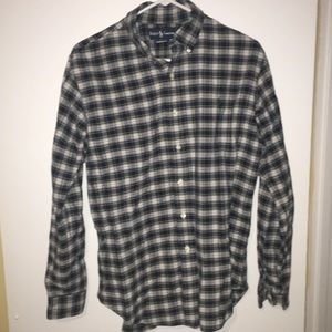 Long sleeve polo button up