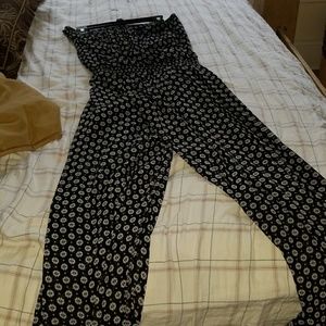 Gorgeous printed sleeveless pants romper