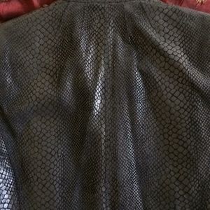 Reptile Skin Leather Jacket