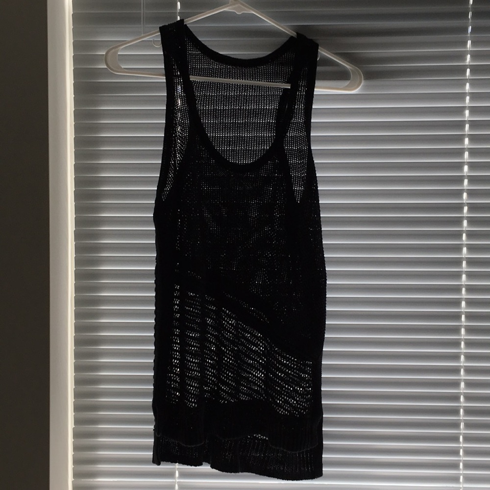 transparent black tee