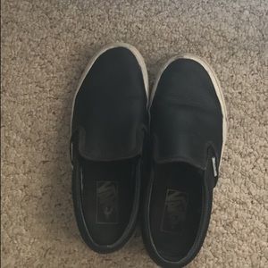 Black Vans Slip on size 6