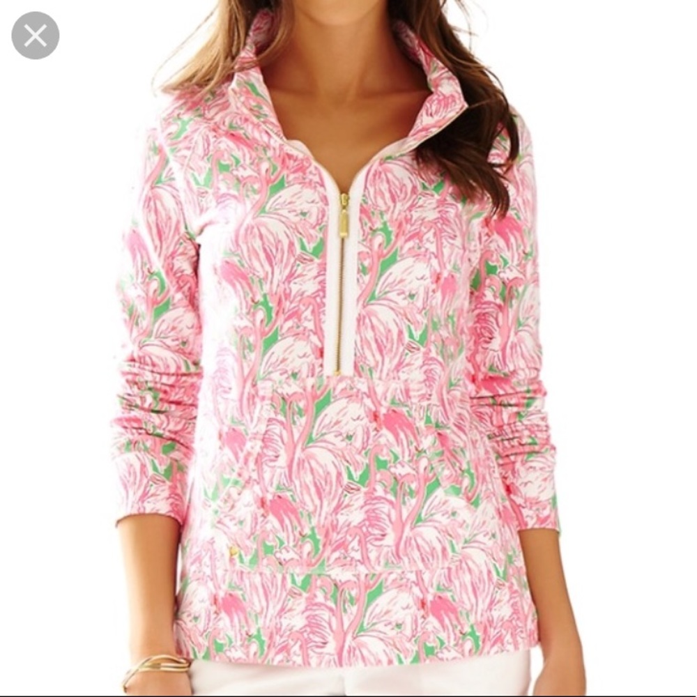 Lilly Pulitzer pink colony popover