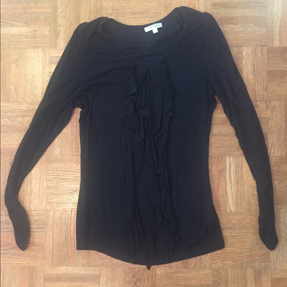 Black shirt with ruffles size S
