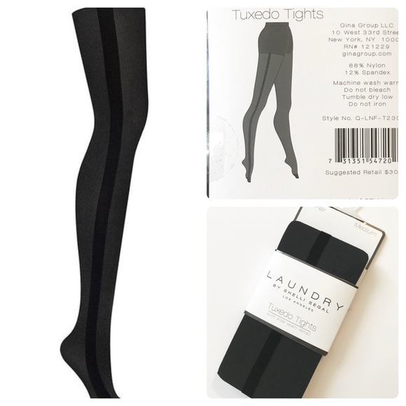 Laundry By Shelli Segal Accessories - Laundry By Shelli Segal Tuxedo Side Seam Tights