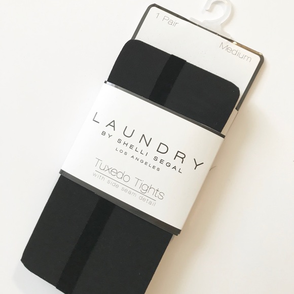 Laundry By Shelli Segal Tuxedo Side Seam Tights - Picture 4 of 7