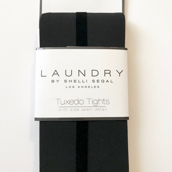 Laundry By Shelli Segal Tuxedo Side Seam Tights - Picture 6 of 7