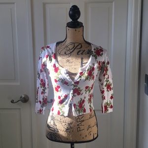 Forever 21 Floral Cardigan