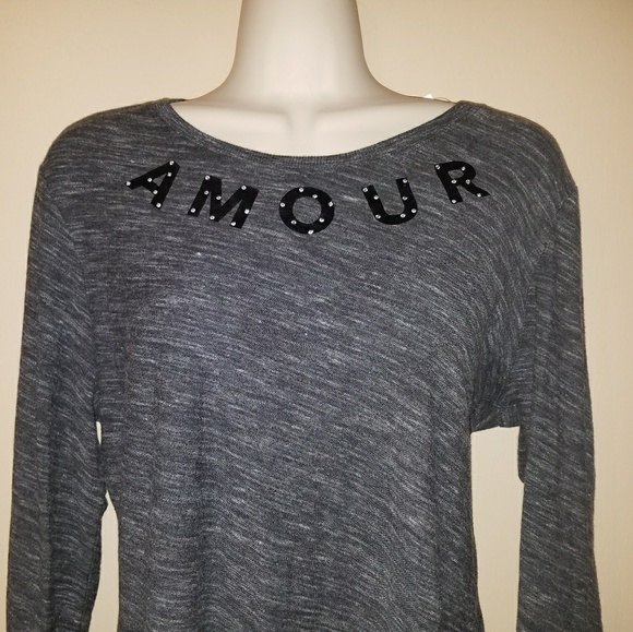 GAP Gray Long Sleeve Top - Picture 6 of 8