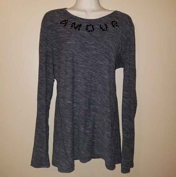 GAP Gray Long Sleeve Top - Picture 5 of 8