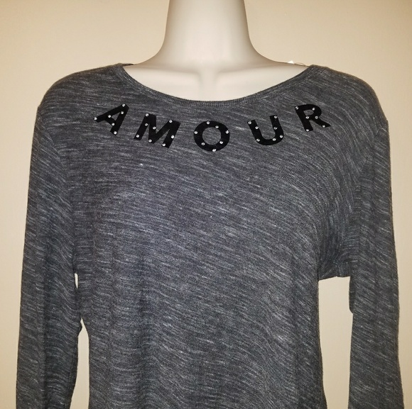 GAP Gray Long Sleeve Top - Picture 4 of 8