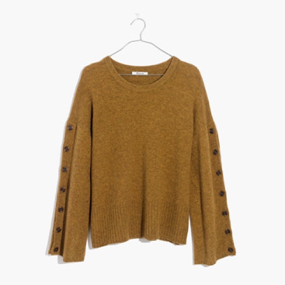 Madewell button-sleeve pullover sweater