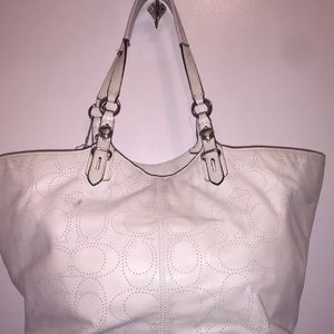 Coach Preforated Leather Carly Bleeker