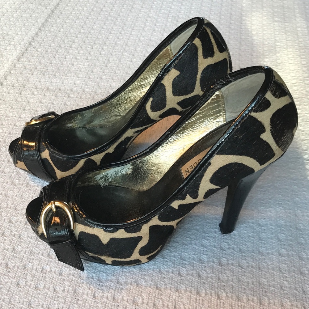 Animal Print Leather Steve Madden Heels