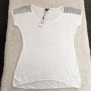 NWT- Express studded shoulder top- Sz Med