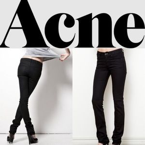 Acne Hex Cash Black Jeans 24 25 26