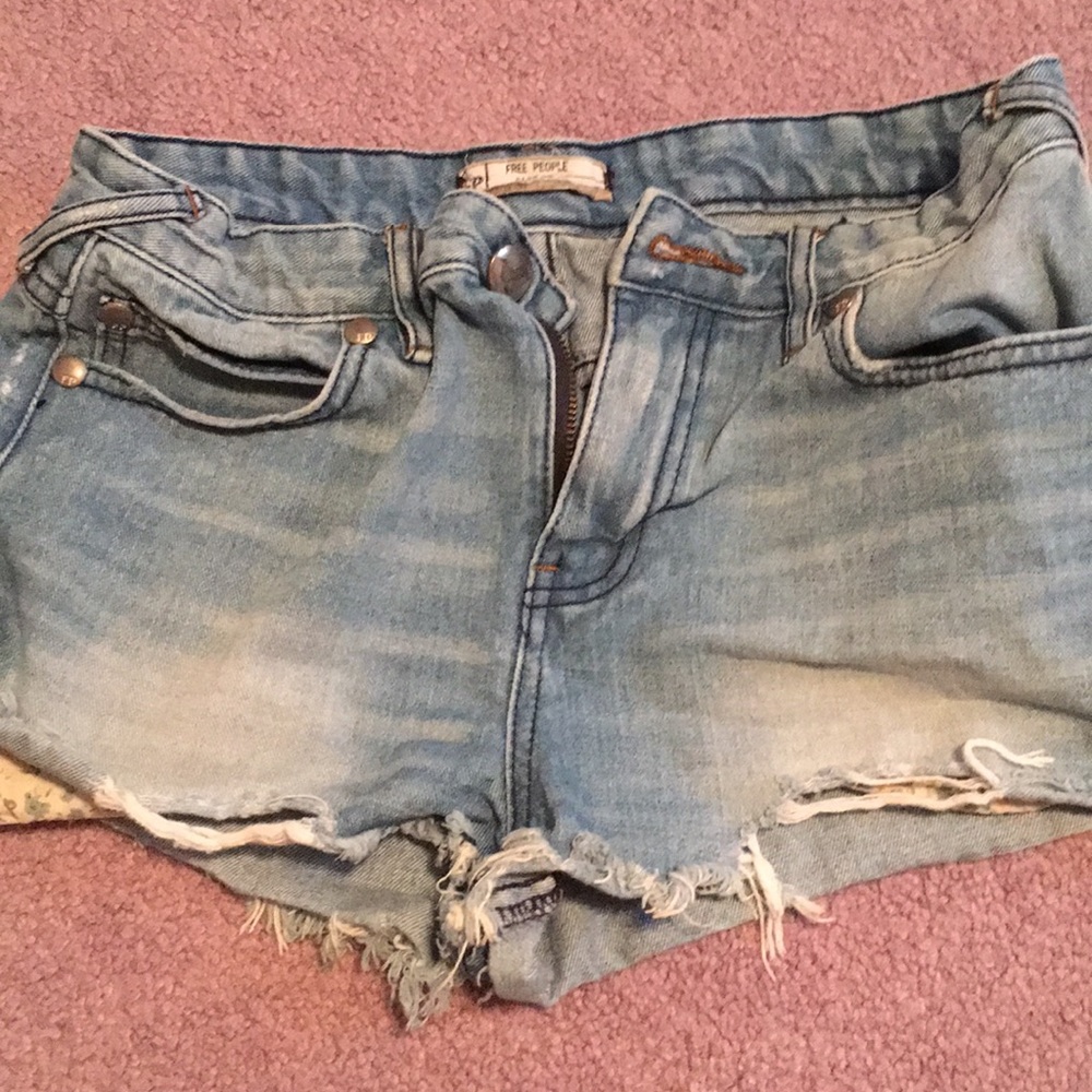 Free people jean shorts