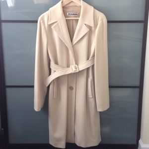 Jil Sander Wool Cashmere Blend Coat - Size 4