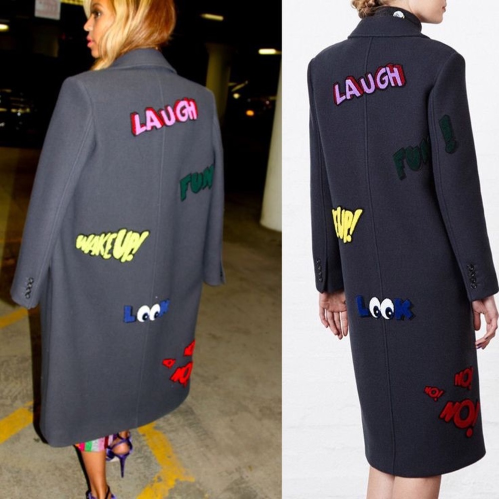 MIRA MIKATI WORD PATCH COAT
