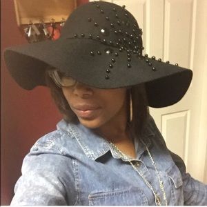 Bebe Brand New Black Floppy Hat