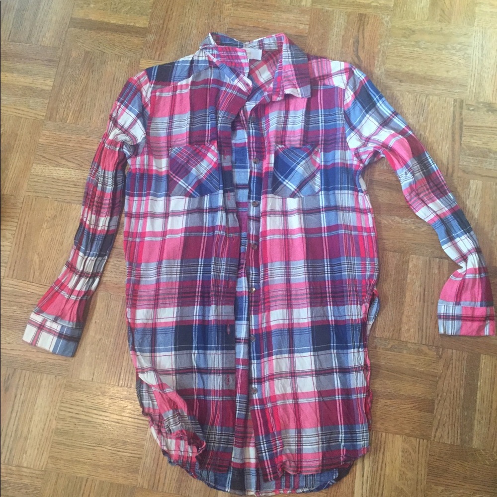 Boutique button up tunic size S