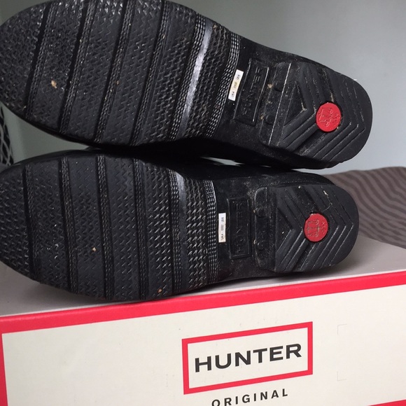 HIGH GLOSS ADJUSTABLE HUNTER BOOTS - BLACK - Picture 2 of 8