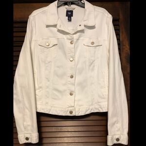 White Gap denim jacket