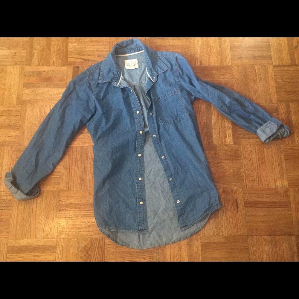 Blue jean button down