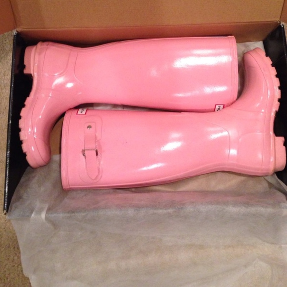 💌Host Pick 💌 NWT Hunter Pink Tall Rain Boots - Picture 3 of 4