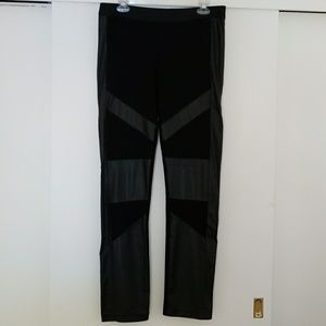 BCBG faux leather leggings
