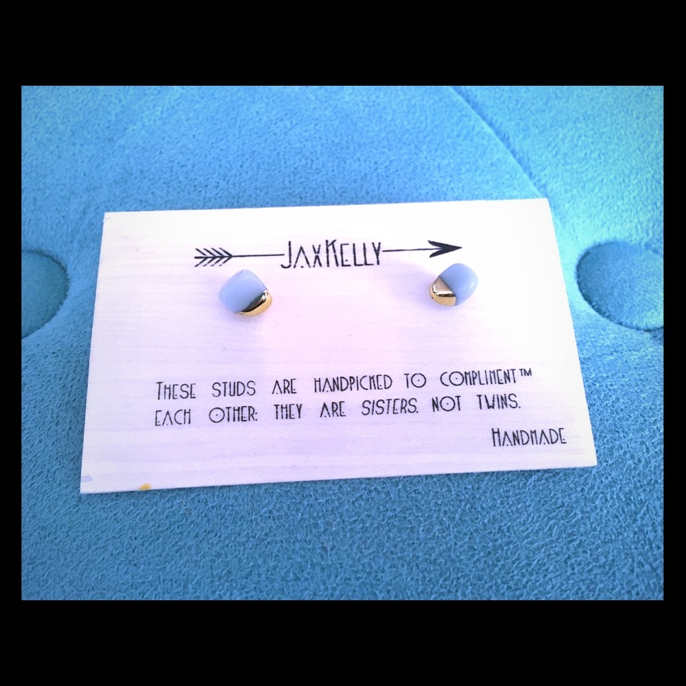Jax Kelly Handmade Gemstone Stud Earrings Sterling