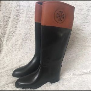 Tory Burch Diana Rain Boots -woman's size 8