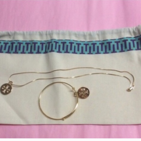 Tory Burch Jewelry - AUTHENTIC TORY BURCH CHARMS NECKLACE BRACELET SET