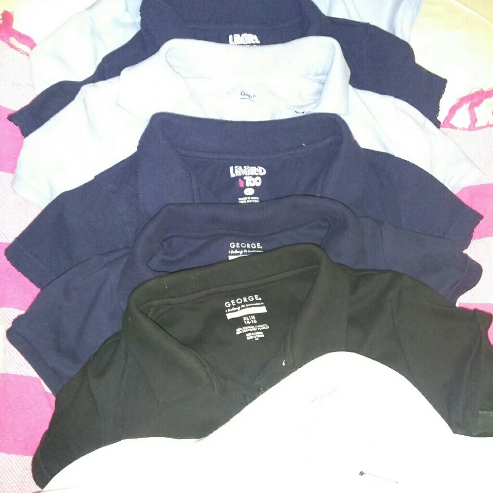 Girl uniform polo shirts