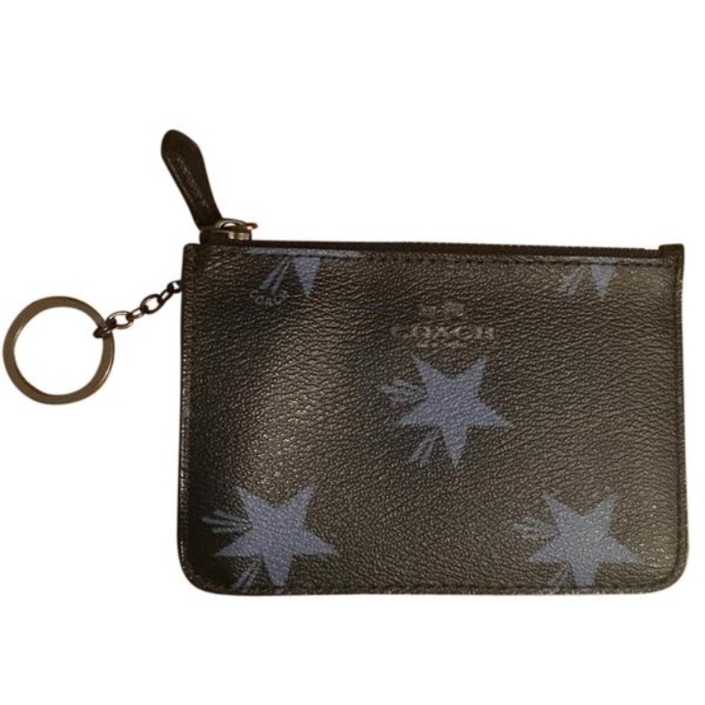 Coach Black/Blue Stars Coinpurse